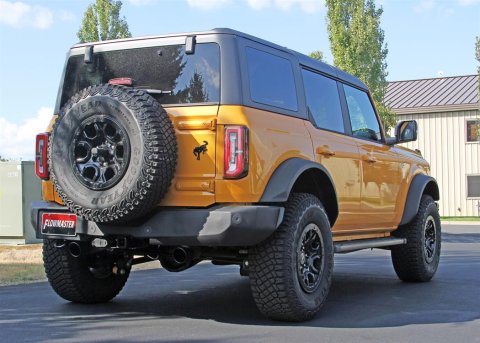 Flowmaster FlowFX Exhaust Systems 718122 System, Cat-Back, FlowFX, 409 Stainless Steel, Split Rear, Black Ceramic Tips, Ford Bronco, Kit
