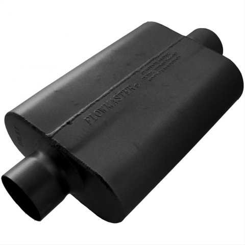 Flowmaster 40 Series Delta Flow Steel 3 Inch Muffler 943040 Muffler, Series, in. Inlet/3 in. Outlet, Steel, Black, Each