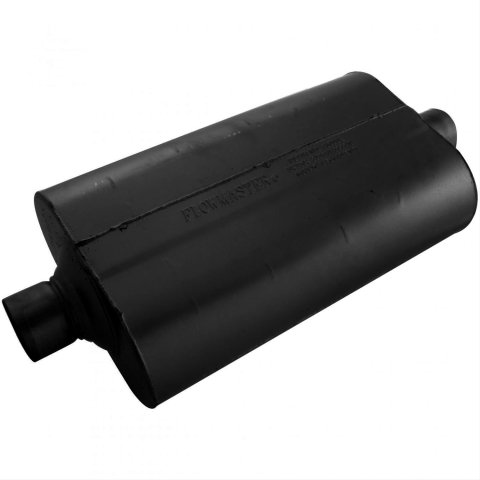 Flowmaster 50 Series SUV Performance Steel 2.5 Inch Muffler 52555 Muffler, Series, 2 1/2 in. Inlet/2 1/2 in. Outlet, Steel, Black, Each
