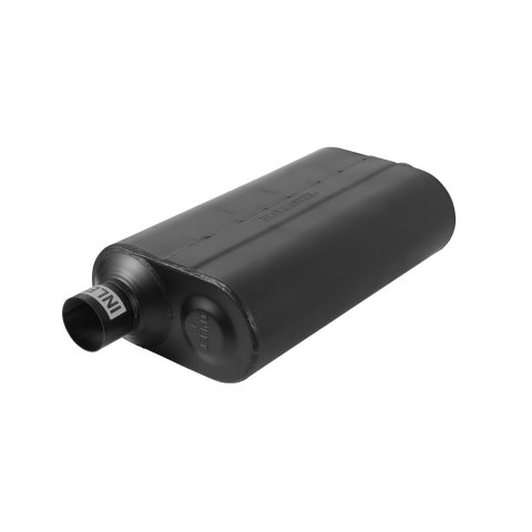 Flowmaster Super 50 Series Performance Steel 2.5 Inch Muffler 52556 Muffler, Series, 2 1/2 in. Inlet/2 1/2 in. Outlet, Steel, Black, Aluminized, Each