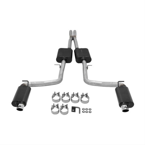 Flowmaster American Thunder Exhaust Systems for 2015-2023 300, CHARGER - 817741 System, Thunder, Cat-Back, Split Rear, Stainless Steel, Natural, Chrysler, Dodge, 3.6L, Kit