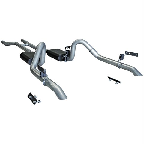 Flowmaster American Thunder Exhaust Systems 17282 Exhaust, Thunder, Split Rear, Steel, Aluminized, Ford, Kit