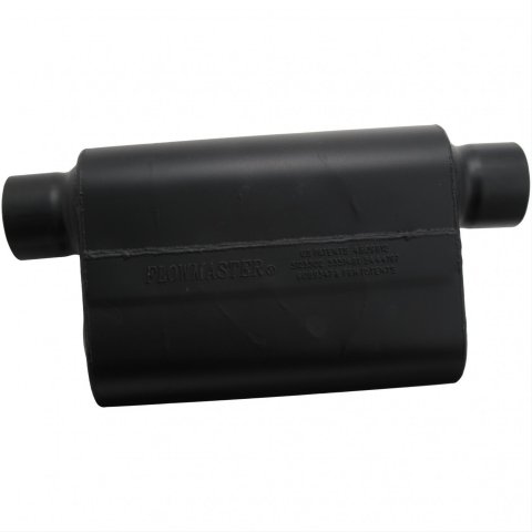 Flowmaster Super 44 Series Steel 3 Inch Muffler 943049 Muffler, Series, in. Inlet/3 in. Outlet, Steel, Black, Each