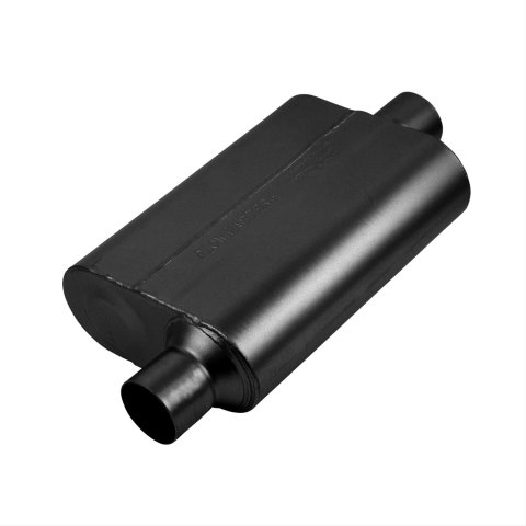 Flowmaster Stainless Steel Super 44 Series 409 2.5 Inch Muffler 842546 Muffler, Series, 2 1/2 in. Inlet/2 1/2 in. Outlet, Steel, Black, Each