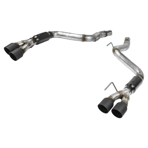 Flowmaster Outlaw Series Exhaust Systems for 2018-2023 MUSTANG - 817806 System, Series, Rear Axle-Back, 409 Stainless Steel, Natural/Black, 3 in. Diameter, Black Ceramic Coated Tip, Ford, Kit