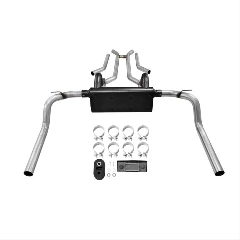 Flowmaster Stainless Steel American Thunder Exhaust Systems 817104 System, Thunder, Header-back, Dual, Steel, Split Rear Exit, Chevy, Pontiac, Kit