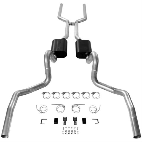 Flowmaster American Thunder Exhaust Systems 17200 System, Thunder, Header-Back, Steel, Aluminized, Buick, Chevy, Oldsmobile, Pontiac, A-Body
