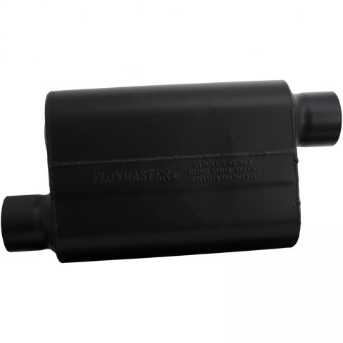 Flowmaster Super 44 Series Steel 3 Inch Muffler 943048 Muffler, Series, in. Inlet/3 in. Outlet, Steel, Black, Each