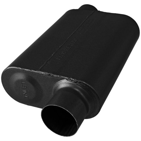 Flowmaster Stainless Steel 40 Series 409 3 Inch Muffler 8043043 Muffler, Series, in. Inlet/3 in. Outlet, Steel, Black, Each