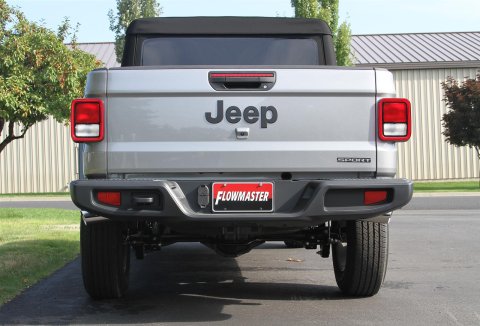 Flowmaster American Thunder Exhaust Systems for 2020-2025 GLADIATOR - 817913 System, Thunder, Cat-Back, Super 44 Muffler, Single-In/Dual-Out, 3.5 in. Polished Tips, Jeep, Gladiator, Kit