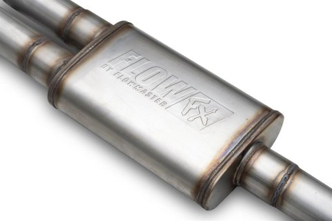 Flowmaster FlowFX 409 Stainless Steel 3 Inch Muffler 718172 Direct Fit Muffler, FX Muffler, 409S Steel, Fits Dual Rear Exit, F150, Ford, Kit
