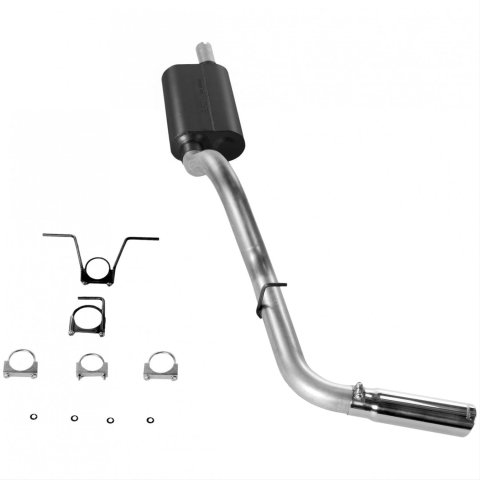 Flowmaster Force II Exhaust Systems for 2000-2003 DAKOTA - 17278 System, II, Cat-Back, Steel, Aluminized, Polished Stainless Tip, Dodge, 4.7, 5.9L. Kit