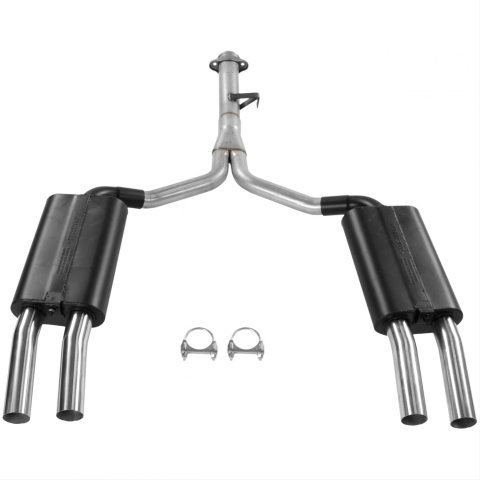 Flowmaster Force II Exhaust Systems for 1986-1990 CORVETTE - 17153 System, II, Cat-Back, Steel, Aluminized, Stainless Tips, Chevy, 5.7L, Kit