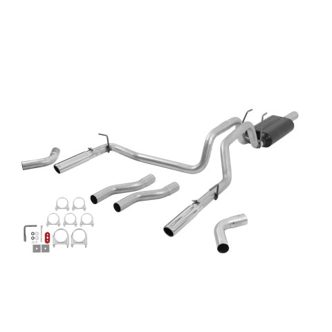 Flowmaster American Thunder Exhaust Systems for 2006-2008 RAM 1500 - 17424 Exhaust, Thunder, Cat-Back, Steel, Aluminized, Polished Tips, Dodge, Pickup, 4.7L, Kit
