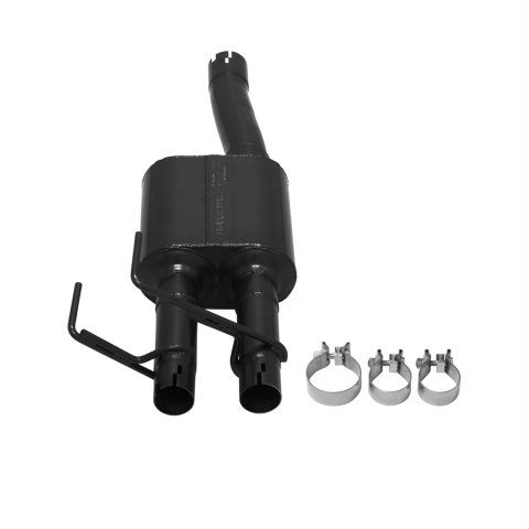 Flowmaster Outlaw Series Exhaust Systems for 2011-2018 1500, 2019-2024 1500 CLASSIC, 2009-2010 RAM - 817633 Muffler, Series, Oval, Stainless Steel, Black, Dodge, Ram, 5.7L Hemi, Each