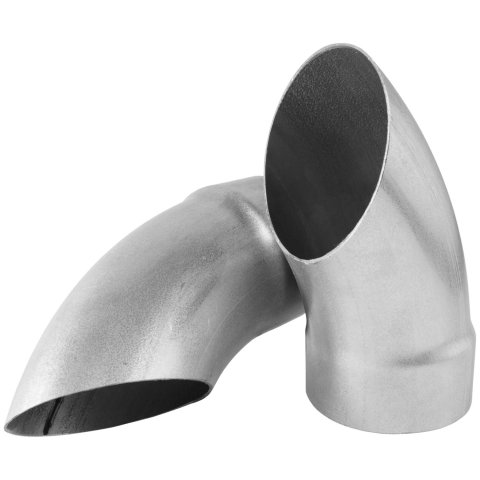 Flowmaster Scavenger Turndowns T3535 Exhaust Tips, 3.5 in. Inlet, 3.5 in. Outlet, 9 in. Length, Aluminized Steel, Pair