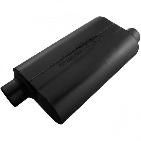 Flowmaster Super 50 Series Performance Steel 3 Inch Muffler 53058 Muffler, Series, in. Inlet/3 in. Outlet, Steel, Black, Aluminized, Each
