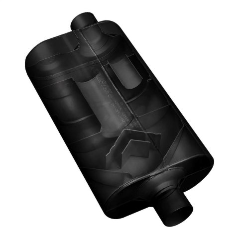 Flowmaster Super 50 Series Performance Steel 2.5 Inch Muffler 525552 Muffler, Series, 2 1/2 in. Inlet/Dual 2 1/4 in. Outlet, Steel, Black, Aluminized, Each