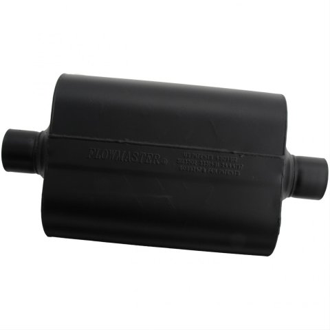 Flowmaster Super 40 Series Delta Flow Steel 2.5 Inch Muffler 952545 Muffler, Series, 2 1/2 in. Inlet/2 1/2 in. Outlet, Steel, Black, Each