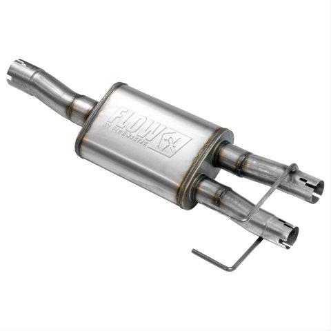 Flowmaster FlowFX 409 Stainless Steel 3 Inch Muffler 717835 Muffler, FlowFX, Steel, Natural, in. Inlet, 2.25 in. Outlet, 39.330 in. Overall Length, Dodge, Ram, Each