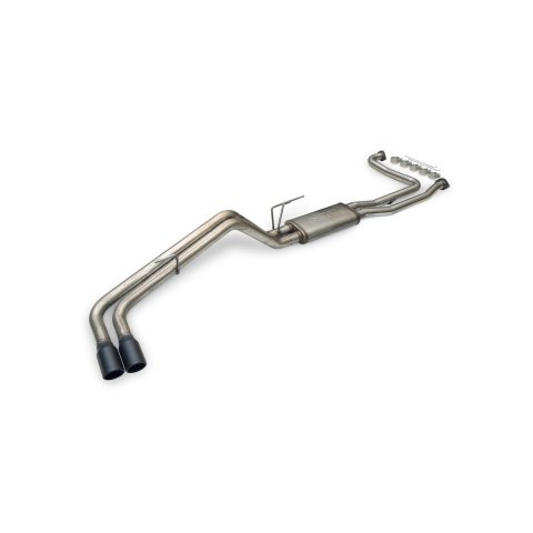 Flowmaster FlowFX Exhaust Systems for 2022-2026 FRONTIER - 718149 System, FlowFX, Cat-Back, 409 Stainless, Dual In/Dual Out, Natural, 2.50 in. Pipe, Black Ceramic Coated Tips, 3.8L, V6, Nissan, Kit
