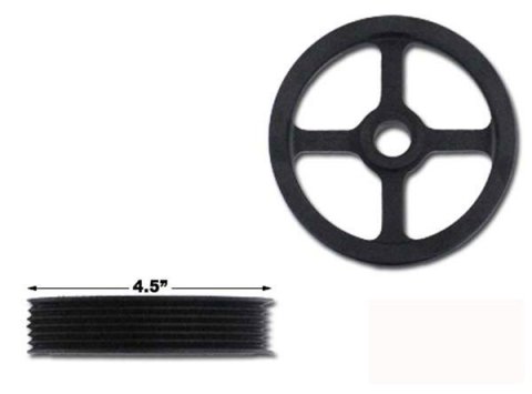PSC Power Steering Pulleys for 1997-2006 WRANGLER - PP2401 Pulley, CBR/TC, Underdrive, Serpentine, Billet Aluminum, Black, 4.500 in. O.D., Jeep, Each