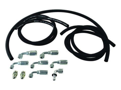 PSC Power Steering Line Conversion Hose Kits HK2088-1 Hose, High-pressure, Low-Pressure, Nitrile Rubber, Black, 96.00 in. of Hose, Kit