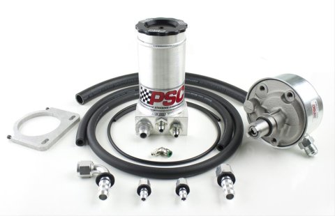PSC Power Steering Pumps for 1994-2002 RAM 2500, 3500 - PK1490 Pump, Saginaw P Series, One 16mm Female O-ring Inlet, Two -10 AN Male Threads Outlets, Dodge, Each