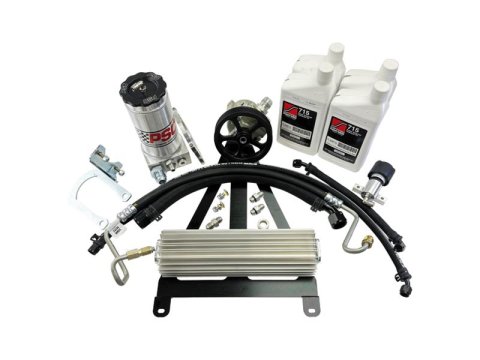 PSC Hydraulic Assist Steering Systems for 1990-1994 CHEROKEE, WRANGLER - SK230 Box, Steering, Cast Iron, Black, Cylinder, Pump, Jeep, Kit