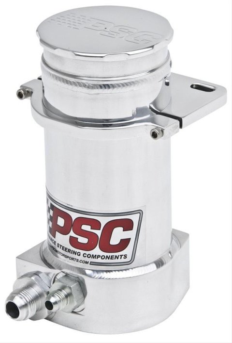 PSC Power Steering Reservoirs SR146-6-10-P Reservoir, Remote Style, Aluminum, Polished, Each