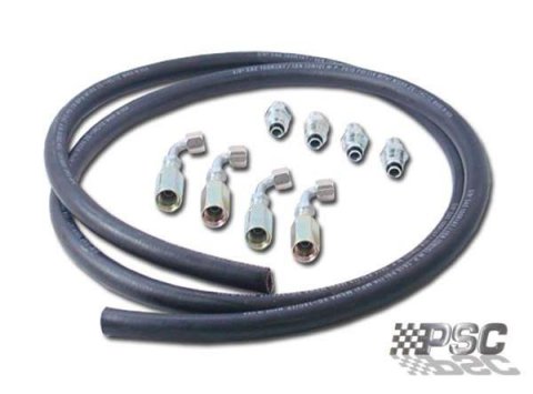 PSC Power Steering Line Conversion Hose Kits HK2040 Hose, High-pressure, Nitrile Rubber, Black, 96.00 in. of Hose, Kit