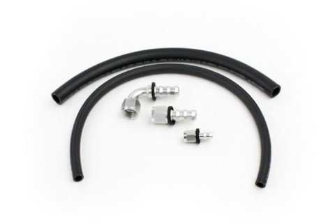 PSC Power Steering Line Conversion Hose Kits HK2110-6-12 Kits, Installation Kit for Remote Reservoir with Hydroboost, 2X #6 JIC RTN #12 JIC