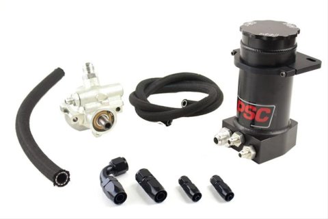 PSC Pro Touring Power Steering Pumps PK1150XH-A Pump, Touring, GM Type 2, One -6 AN Male Threads Inlet, Two -10 AN Male Threads Outlets, Each