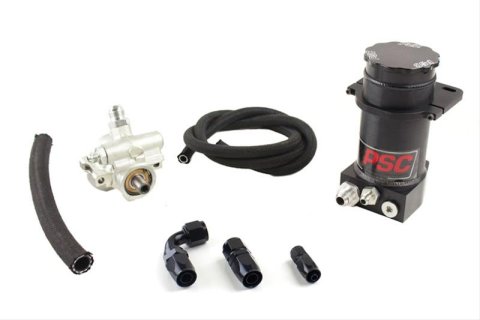 PSC Pro Touring Power Steering Pumps PK1150X-A Pump, Touring, GM Type 2, -6 AN Male Threads Inlet, -10 AN Male Threads Outlet, Each