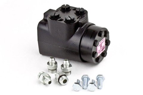 PSC Steering Orbital Valves FHV-CE120 Power Valve, Orbital, Aluminum, Black Anodized, 120cc/7.3 cu. in. Displacement Load Reaction, Each