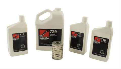 PSC Swepco 715 Power Steering Fluid FLK729 Premium Change Over Kit, Fluid, 729 Flushing Oil, Filter, Kit