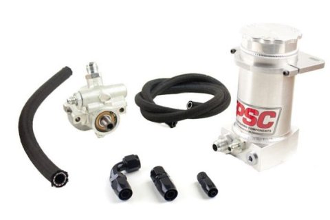 PSC Pro Touring Power Steering Pumps PK1150X-P Pump, Touring, GM Type 2, One -10 AN Female Inlet, One -6 AN Female Outlet, Rack and Pinion Type, Kit