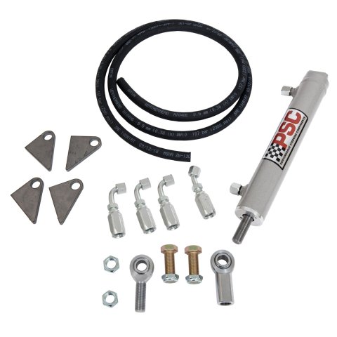 PSC Hydraulic Assist Steering Systems SC2200K-HK Cylinder, Full Steering, 1.500 in. Cylinder Bore, Hoses, Universal, Kit