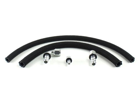 PSC Power Steering Line Conversion Hose Kits HK2100-6-12 Kits, Installation Kit for Remote Reservoir, #6 JIC RTN #12 JIC Feed