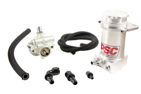 PSC Pro Touring Power Steering Pumps PK1100XH-P Pump, Touring, GM Type 2, One -10 AN Female Inlet, One -6 AN Female Outlet, Remote Reservoir Upgrade, Box Type, Kit