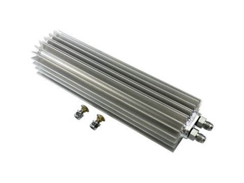 PSC Heat Sink Fluid Coolers C214D-8 Cooler Kits, Power Steering, 14" High Flow, Sink, Dual Pass, Aluminum, -8 An Inlet/Outlet, Fittings, Each
