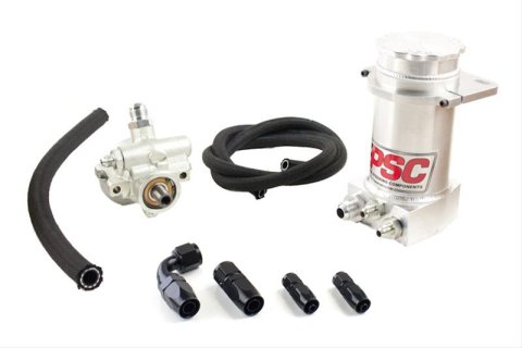 PSC Pro Touring Power Steering Pumps PK1100XH Pump, Touring, GM Type 2, One -6 AN Male Threads Inlet, Two -10 AN Male Threads Outlets, Each