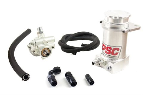 PSC Pro Touring Power Steering Pumps PK1150X Pump, Touring, GM Type 2, -6 AN Male Threads Inlet, -10 AN Male Threads Outlet, Each