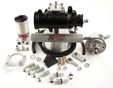 PSC Hydraulic Assist Steering Systems SK310 Box, Steering, Cast Iron, Black, Cylinder, Pump, Chevy, GMC, Kit