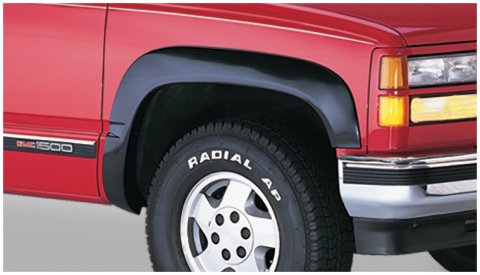 Bushwacker OE-Style Fender Flares 40910-02 Flares, OE Style, Front and Rear, Black, Dura-Flex Thermoplastic, Chevy, Set of 4