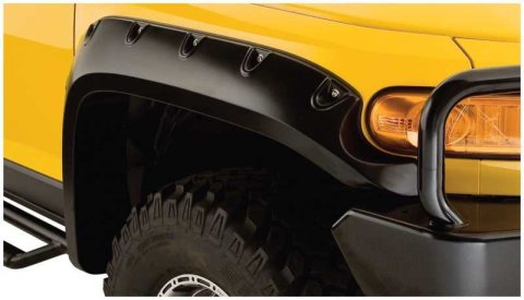 Bushwacker Pocket-Style Fender Flares 31063-02 Flares, Pocket Style, Front, Black, Thermoplastic, Toyota, Pair
