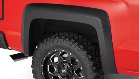 Bushwacker Extend-A-Fender Flares for 2019-2025 SILVERADO 1500, 2022 1500 LTD - 40152-02 Fender Flares, Extend-A-Fender, Rear, Black, Dura-Flex Thermoplastic, Chevy, Pair