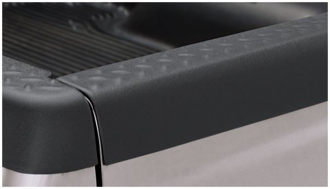 Bushwacker Tailgate Caps 49510 Cap, Diamond Plate, Plastic, Black, Chevy, GMC, Each
