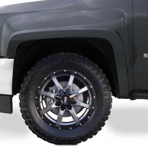 Bushwacker Color-Matching OE-Style Fender Flares 40956-34 Flares, OE-Style, Front and Rear, Dura-Flex Thermoplastic, Black, 0.750 in. Flare Width, Chevrolet, Set of 4