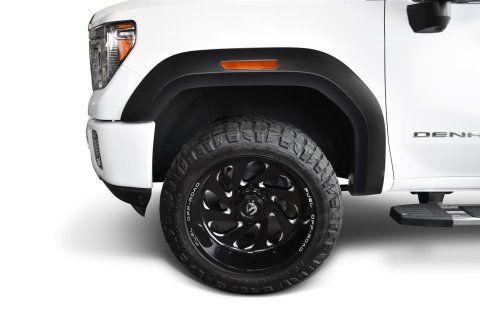 Bushwacker Extend-A-Fender Flares 40167-02 Fender Flares, Extend-A-Fender, Front, Matte Black, Dura-Flex Thermoplastic, GMC, Pair